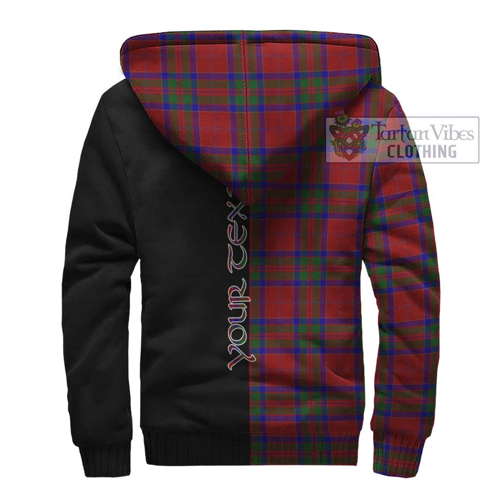 MacGillivray (McGillivray) Tartan Sherpa Hoodie with Family Crest and Half Of Me Style - Tartanvibesclothing Shop