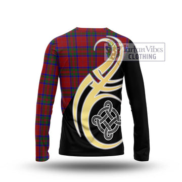 MacGillivray (McGillivray) Tartan Long Sleeve T-Shirt with Family Crest and Celtic Symbol Style