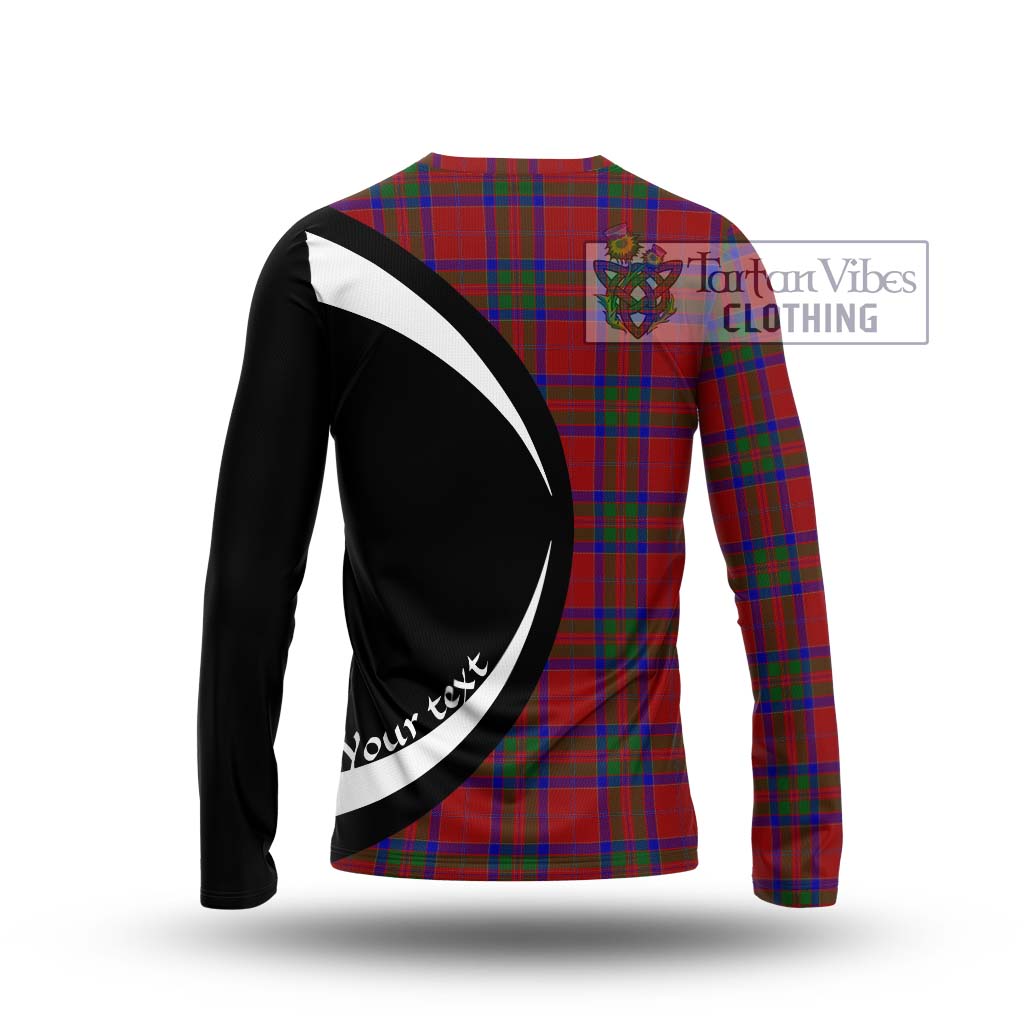 MacGillivray (McGillivray) Tartan Long Sleeve T-Shirt with Family Crest Circle Style - Tartan Vibes Clothing