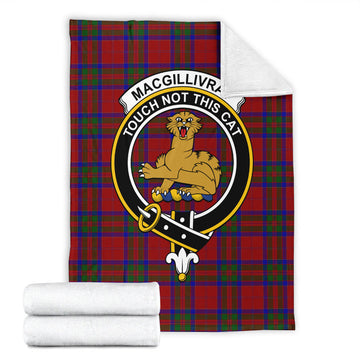 MacGillivray (McGillivray) Tartan Blanket with Family Crest