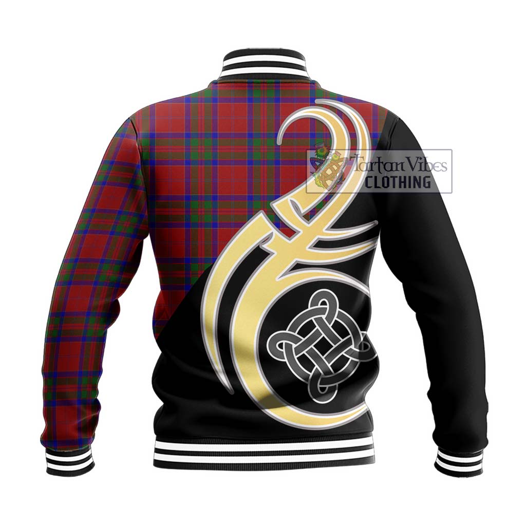 MacGillivray (McGillivray) Tartan Baseball Jacket with Family Crest and Celtic Symbol Style - Tartan Vibes Clothing