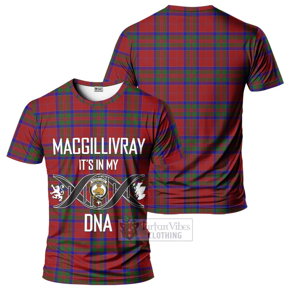 MacGillivray (McGillivray) Tartan T-Shirt with Family Crest DNA In Me Style - Tartan Vibes Clothing