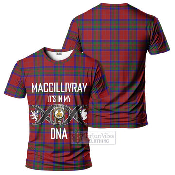 MacGillivray (McGillivray) Tartan T-Shirt with Family Crest DNA In Me Style