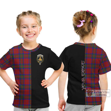 MacGillivray (McGillivray) Tartan Kid T-Shirt with Family Crest and Half Of Me Style - Tartan Vibes Clothing