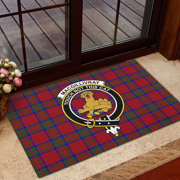 MacGillivray (McGillivray) Tartan Door Mat with Family Crest