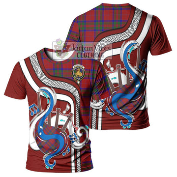 MacGillivray (McGillivray) Tartan T-Shirt with Epic Bagpipe Style