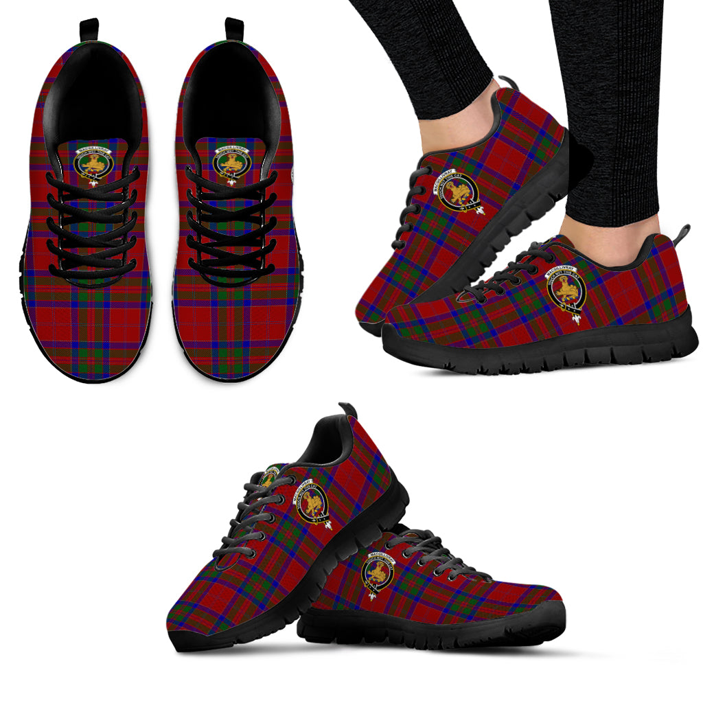 MacGillivray (McGillivray) Tartan Sneakers with Family Crest - Tartan Vibes Clothing