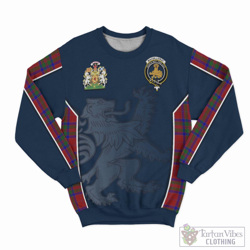 Tartan Vibes Clothing MacGillivray Tartan Sweater with Family Crest and Lion Rampant Vibes Sport Style