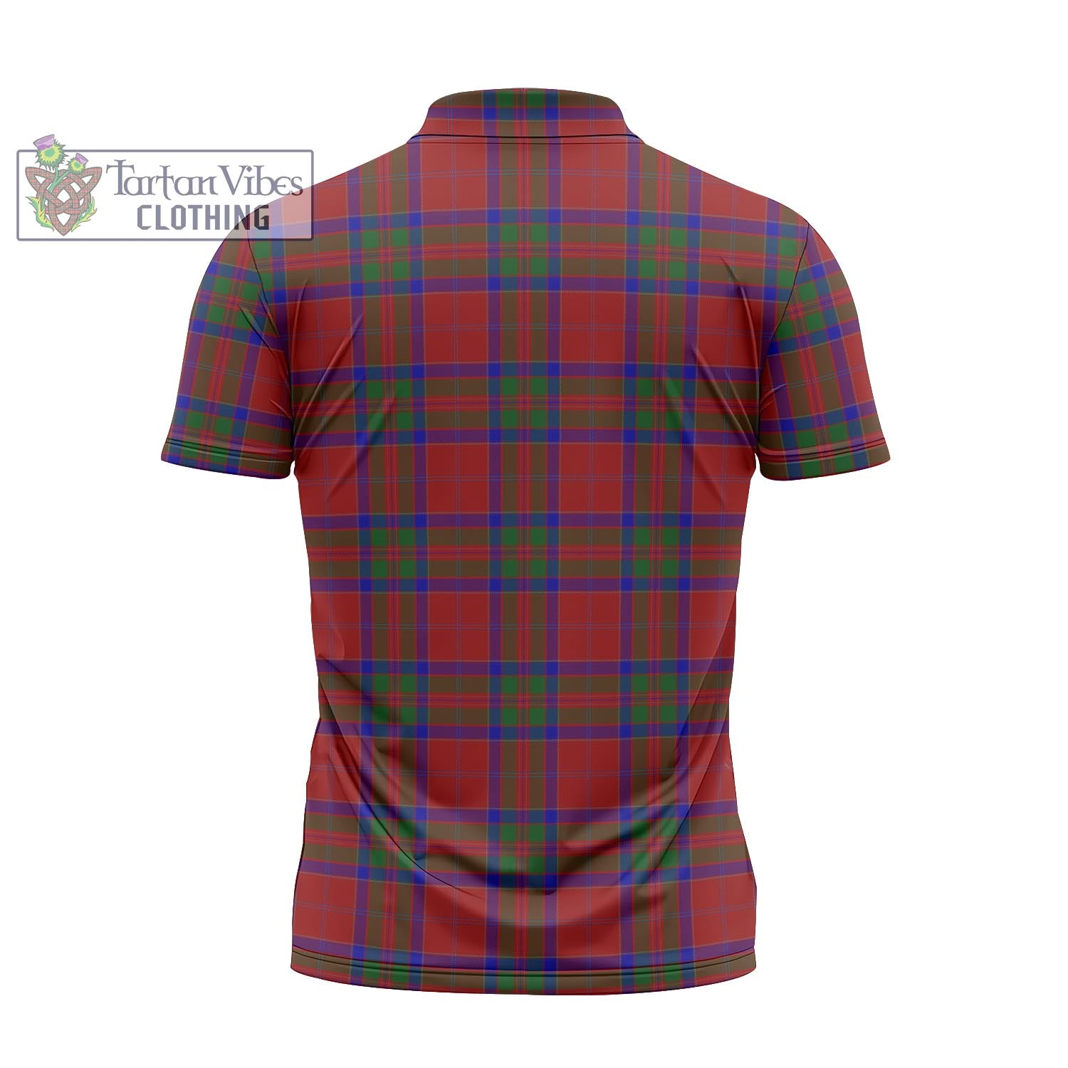 Tartan Vibes Clothing MacGillivray Tartan Zipper Polo Shirt with Family Crest