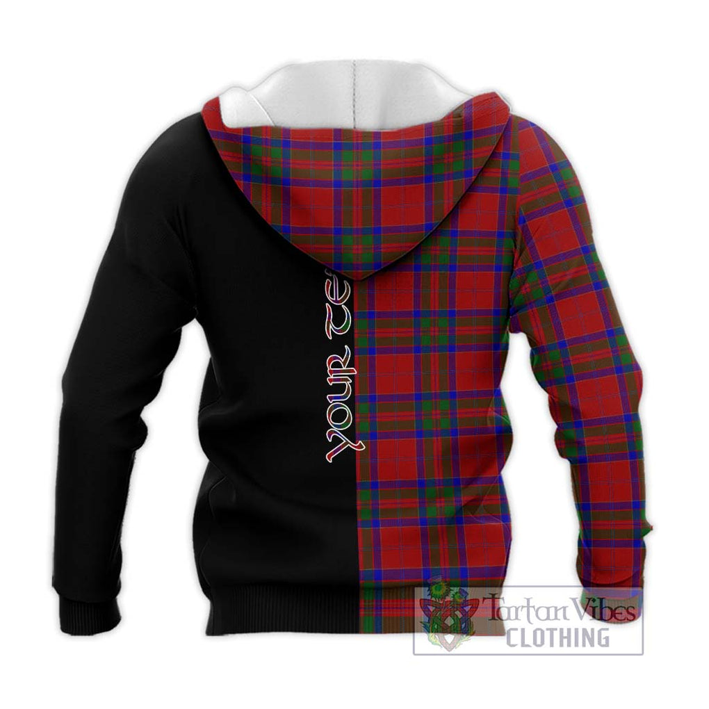 MacGillivray (McGillivray) Tartan Knitted Hoodie with Family Crest and Half Of Me Style - Tartanvibesclothing Shop