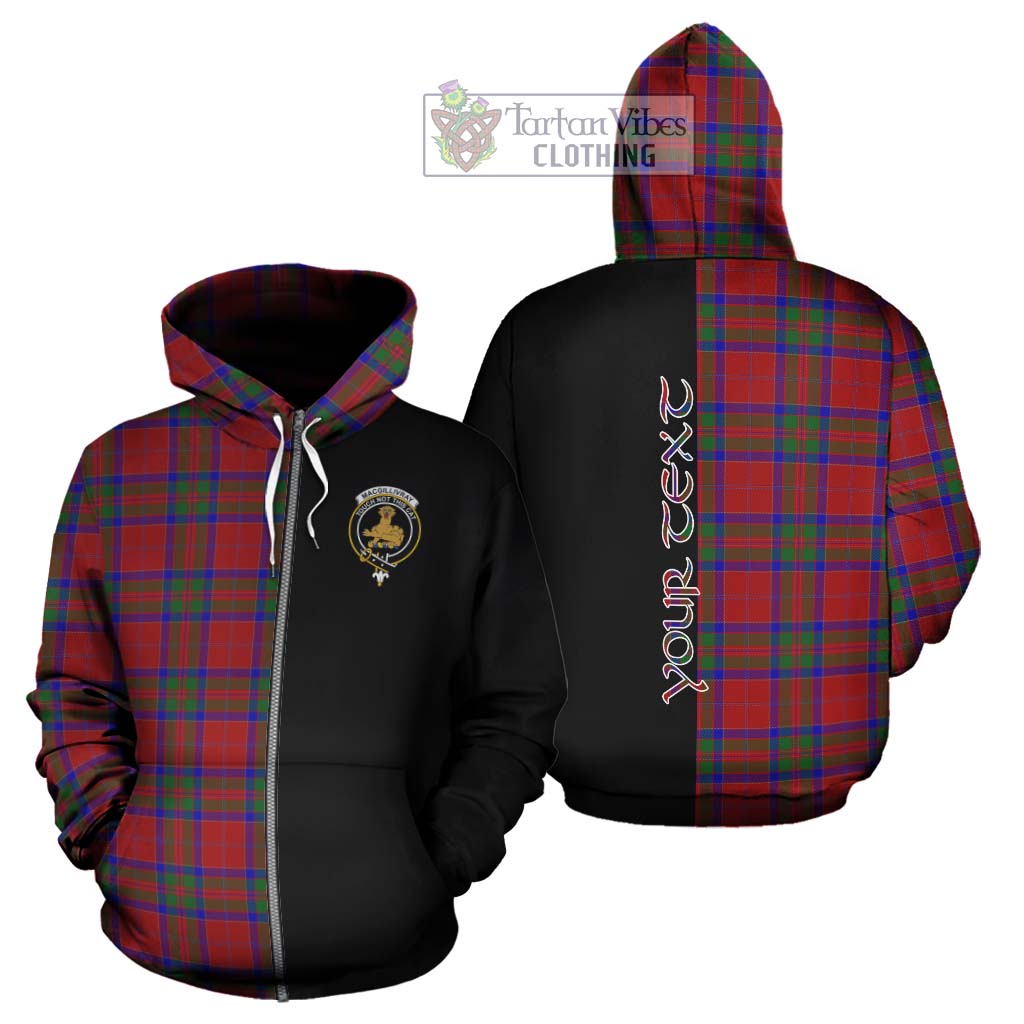 Tartan Vibes Clothing MacGillivray Tartan Hoodie with Family Crest and Half Of Me Style