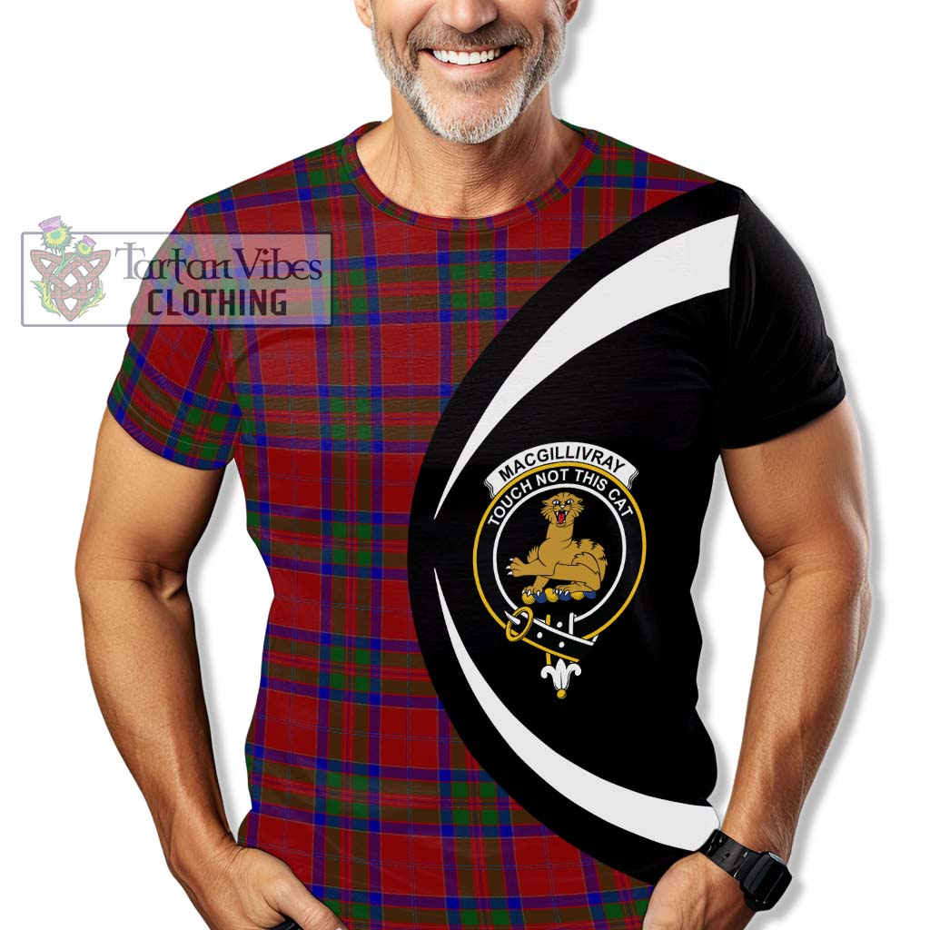 Tartan Vibes Clothing MacGillivray Tartan T-Shirt with Family Crest Circle Style