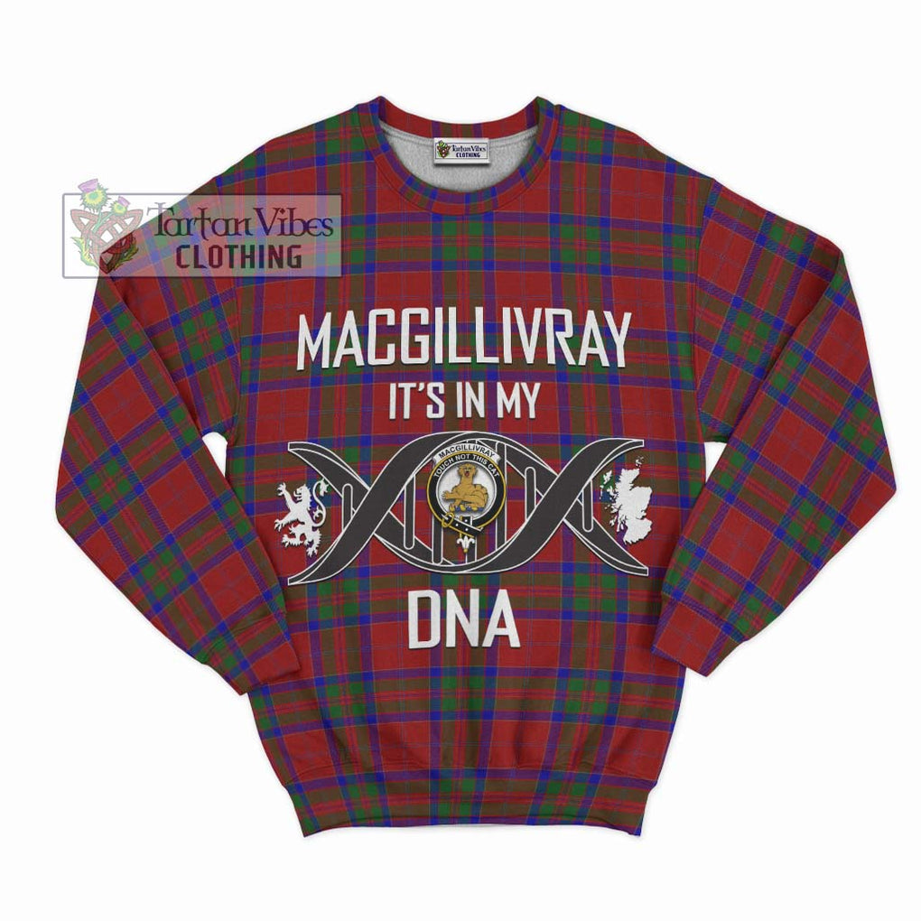 MacGillivray (McGillivray) Tartan Sweatshirt with Family Crest DNA In Me Style - Tartanvibesclothing Shop