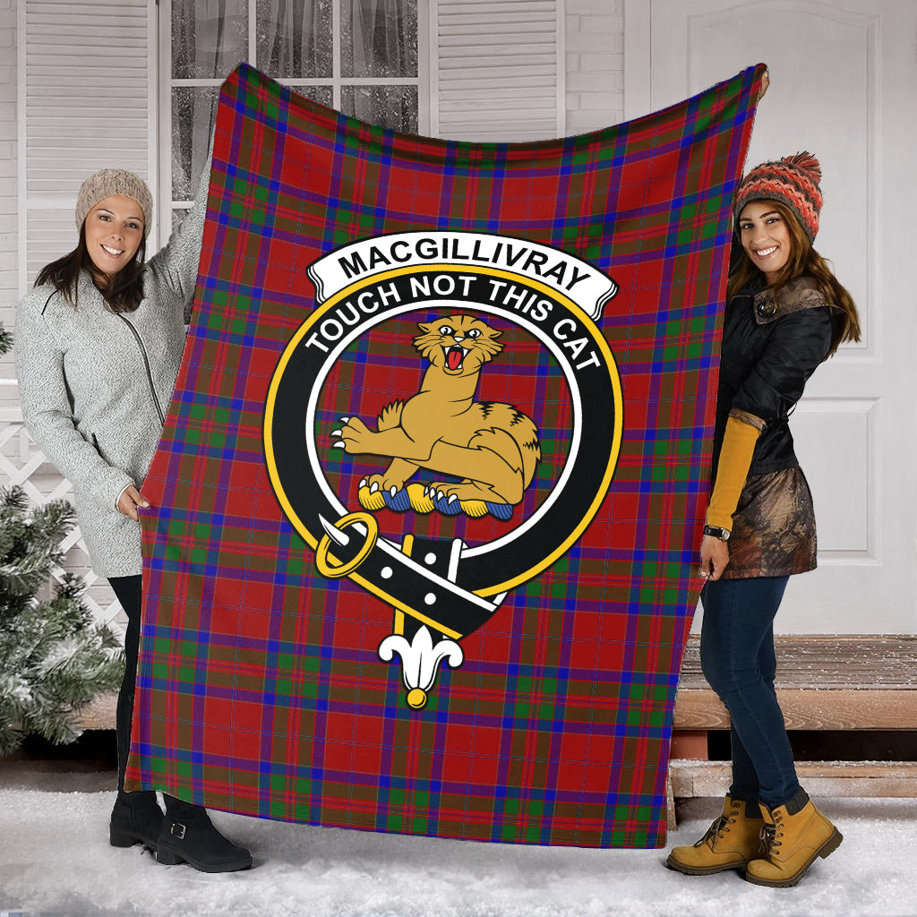 MacGillivray Tartan Blanket with Family Crest