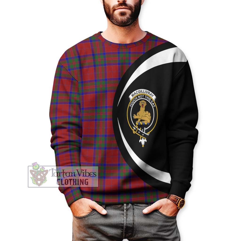 MacGillivray (McGillivray) Tartan Sweatshirt with Family Crest Circle Style - Tartan Vibes Clothing