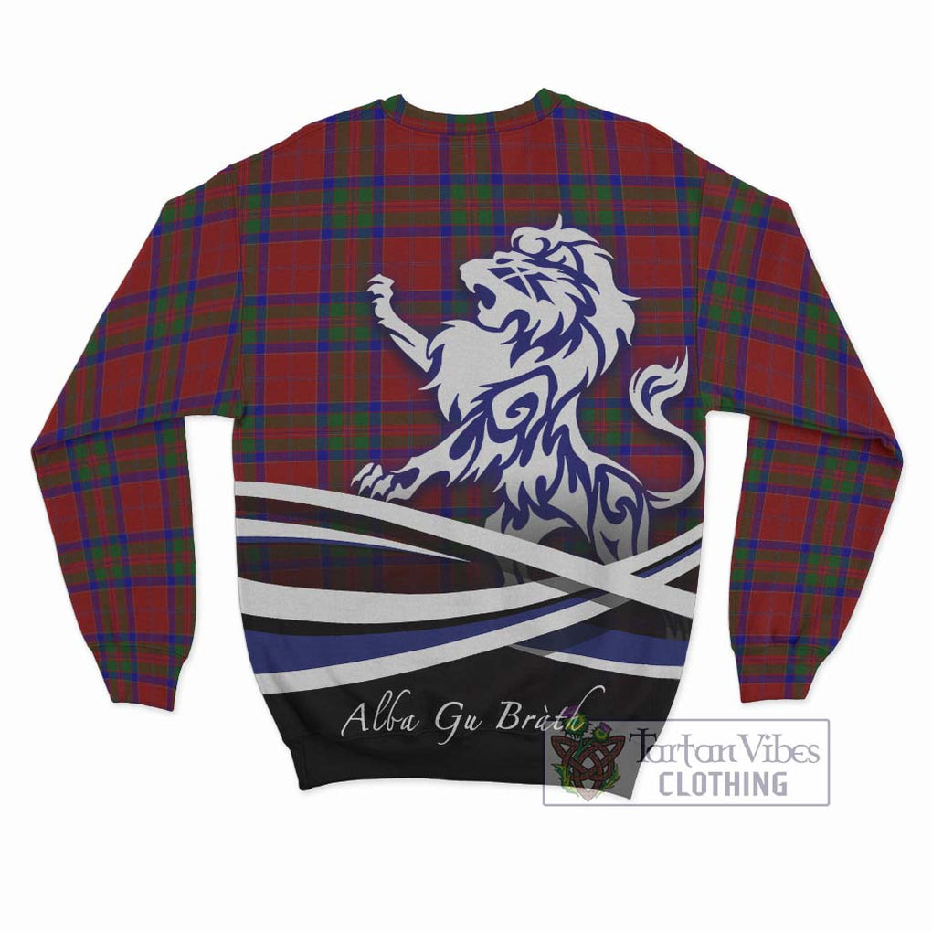 MacGillivray (McGillivray) Tartan Sweatshirt with Alba Gu Brath Regal Lion Emblem - Tartanvibesclothing Shop