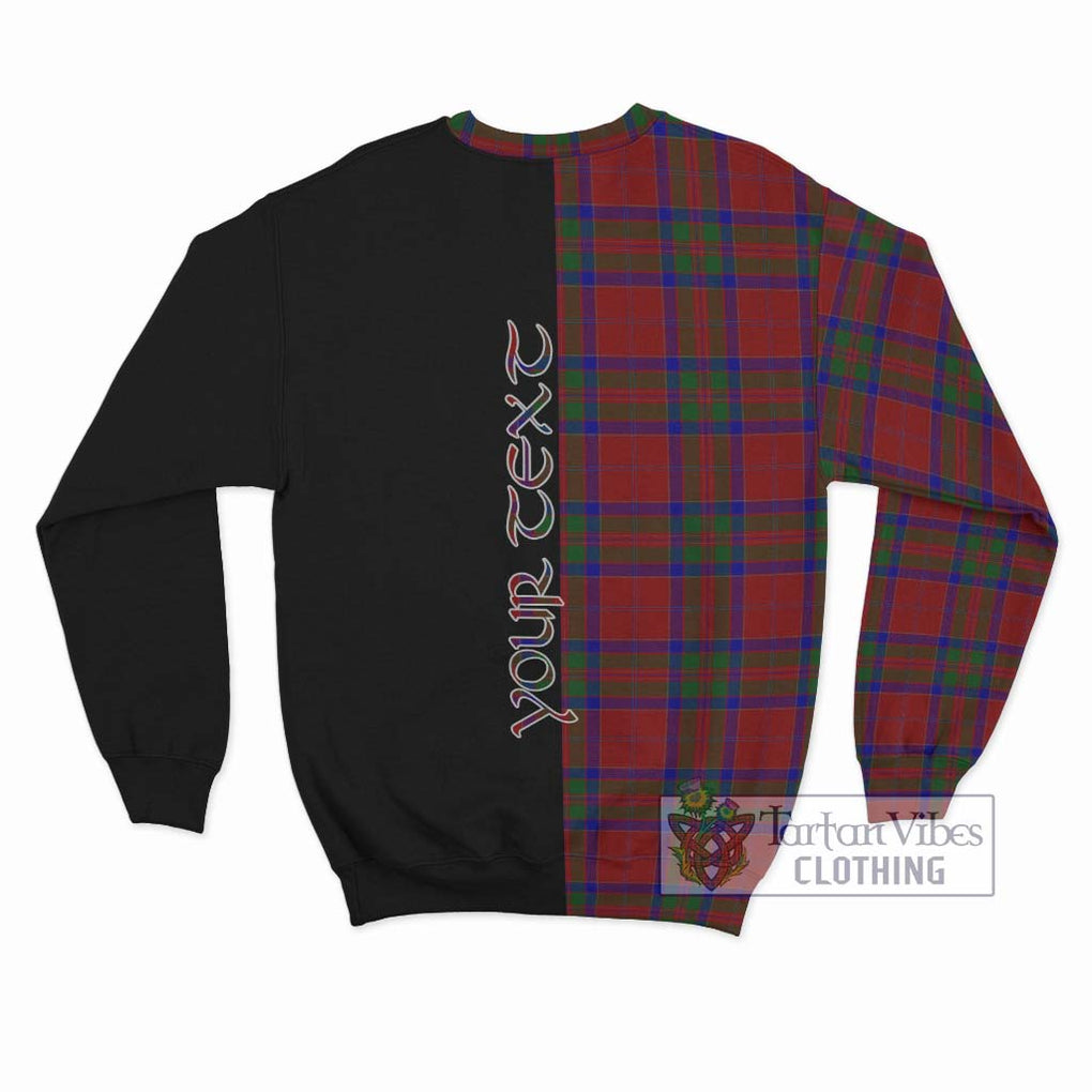 MacGillivray (McGillivray) Tartan Sweatshirt with Family Crest and Half Of Me Style - Tartanvibesclothing Shop