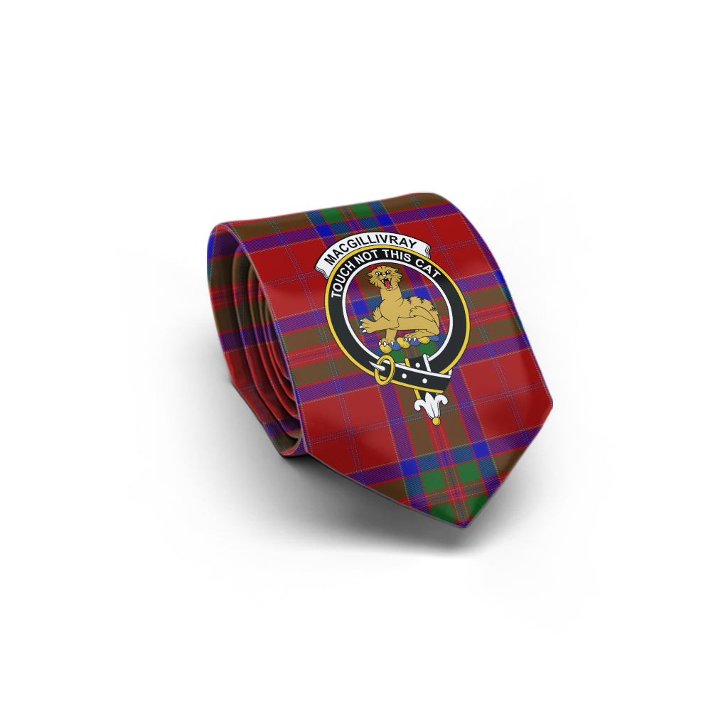 MacGillivray (McGillivray) Tartan Classic Necktie with Family Crest - Tartan Vibes Clothing