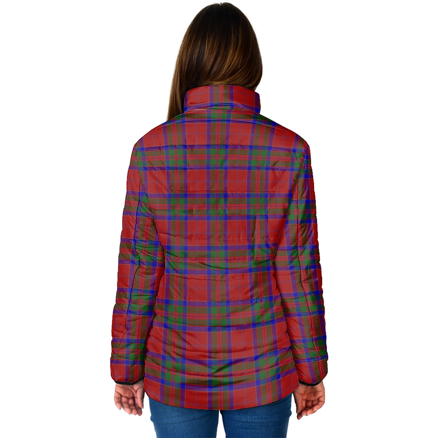 MacGillivray (McGillivray) Tartan Padded Jacket with Family Crest - Tartan Vibes Clothing