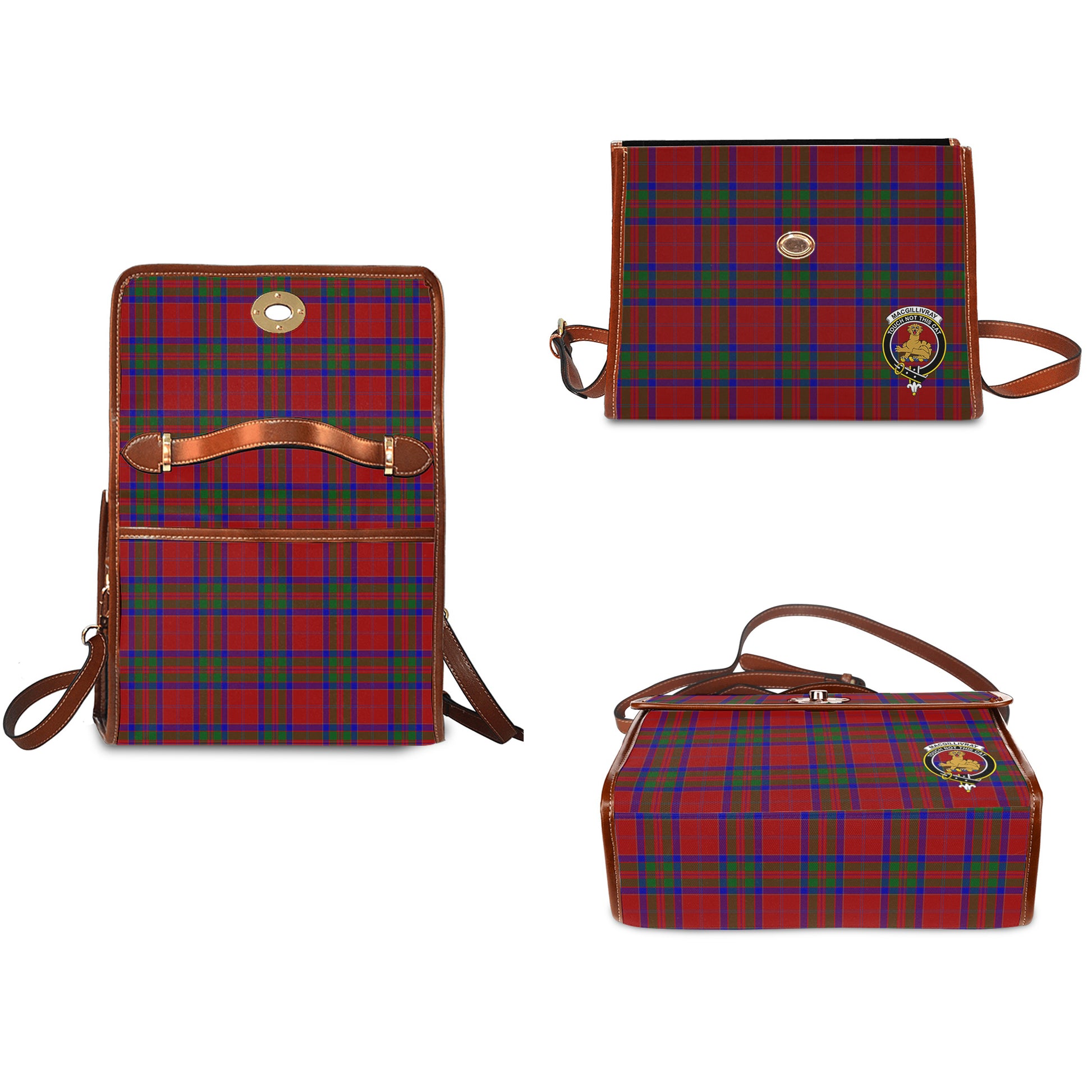 macgillivray-tartan-leather-strap-waterproof-canvas-bag-with-family-crest