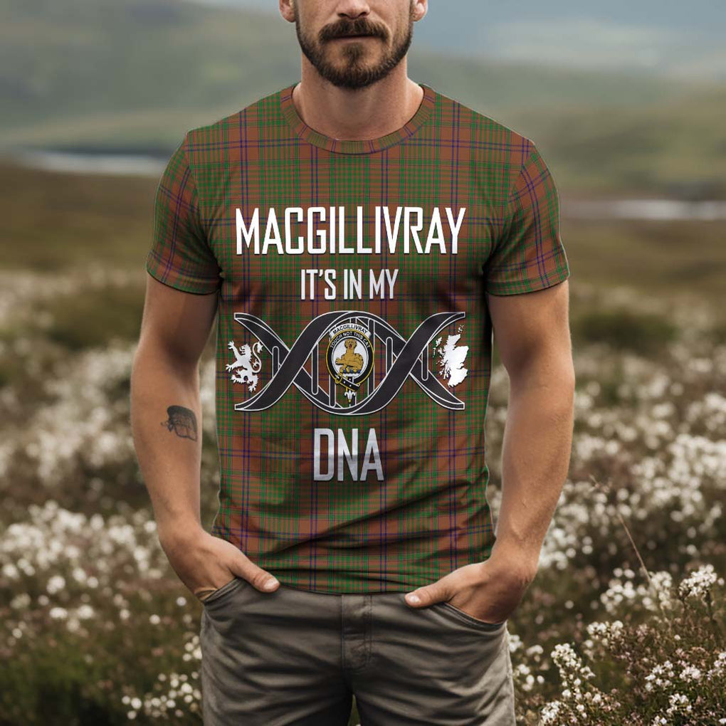 MacGillivray Hunting Tartan T-Shirt with Family Crest DNA In Me Style Kid's Shirt - Tartan Vibes Clothing