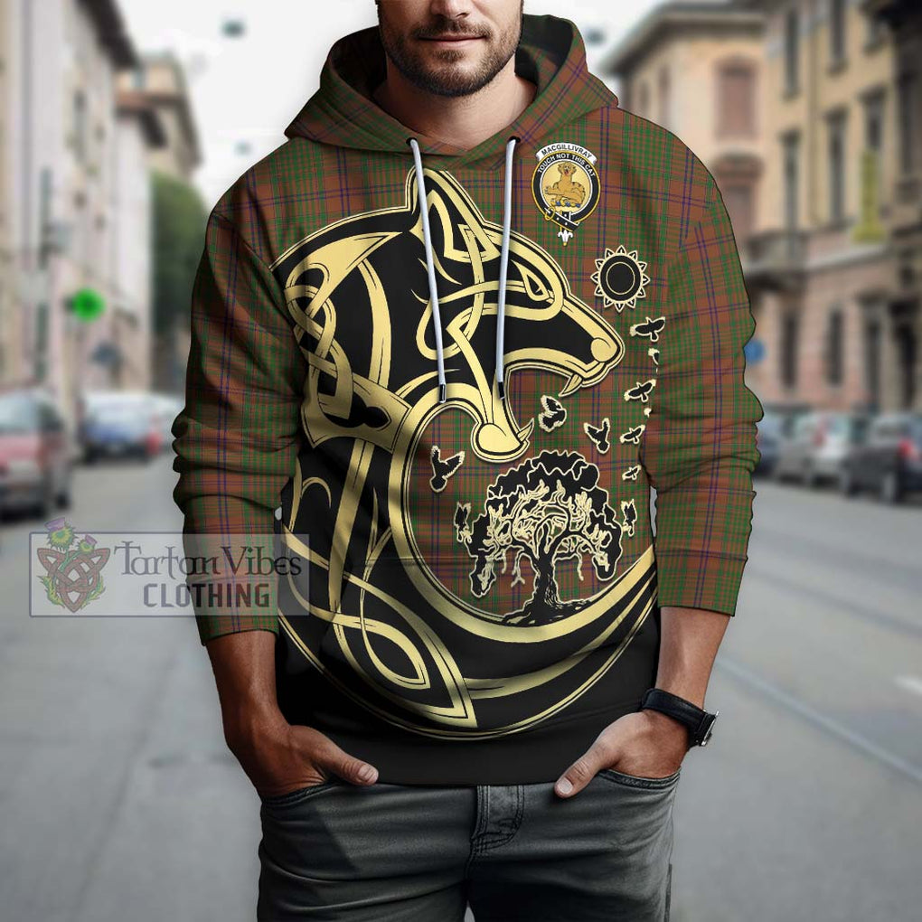 MacGillivray Hunting Tartan Hoodie with Family Crest Celtic Wolf Style Zip Hoodie - Tartan Vibes Clothing