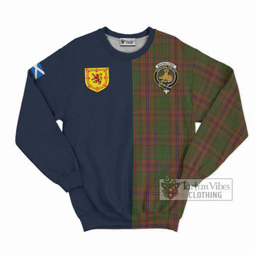 MacGillivray Hunting Tartan Sweatshirt Alba with Scottish Lion Royal Arm Half Style