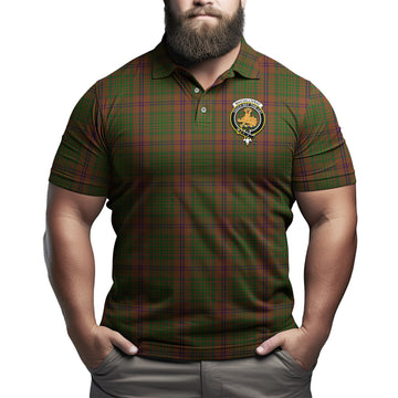 MacGillivray Hunting Tartan Men's Polo Shirt with Family Crest