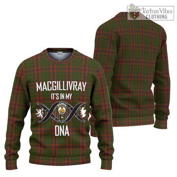 MacGillivray Hunting Tartan Ugly Sweater with Family Crest DNA In Me Style