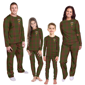 MacGillivray Hunting Tartan Pajamas Family Set with Family Crest