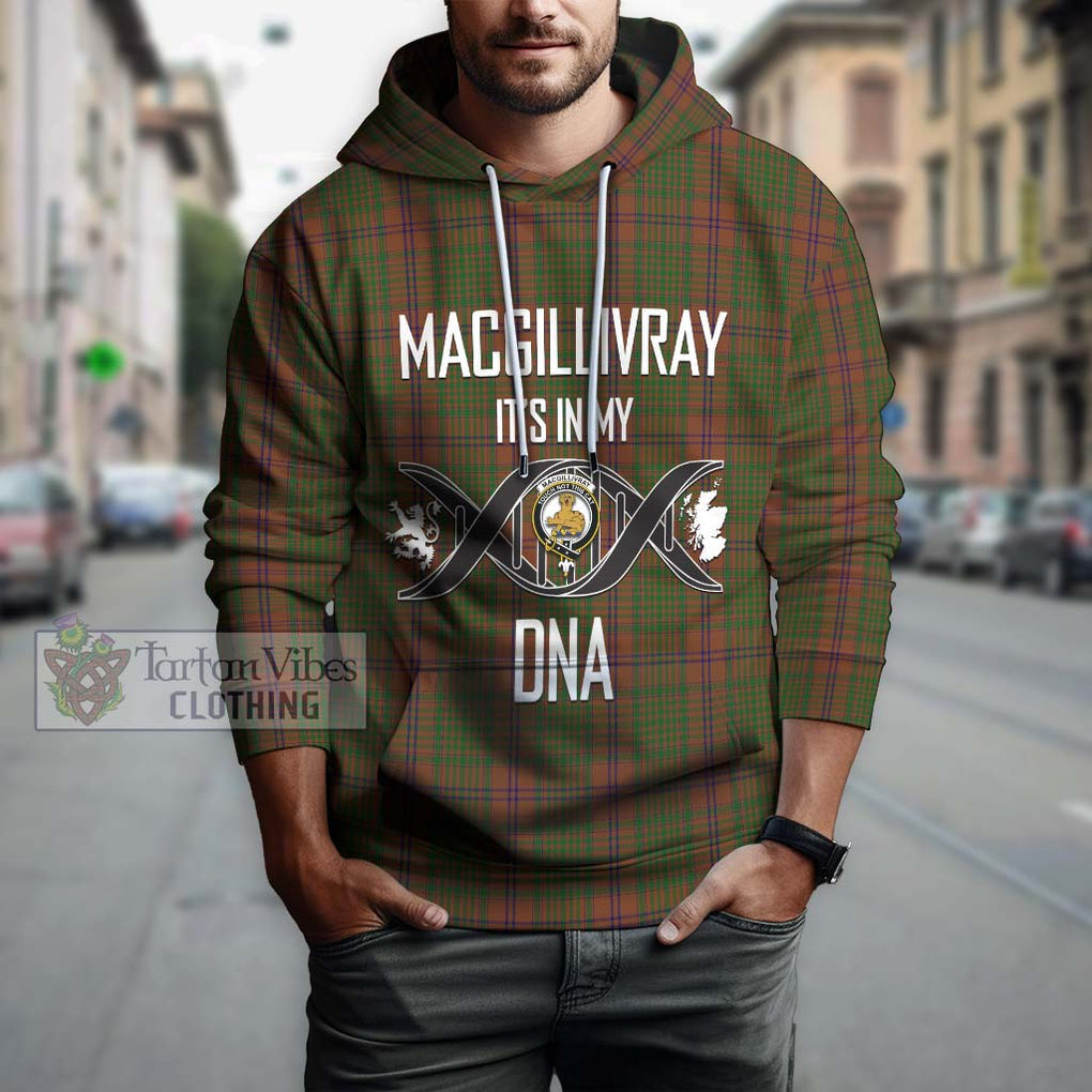 MacGillivray Hunting Tartan Hoodie with Family Crest DNA In Me Style Pullover Hoodie - Tartanvibesclothing Shop