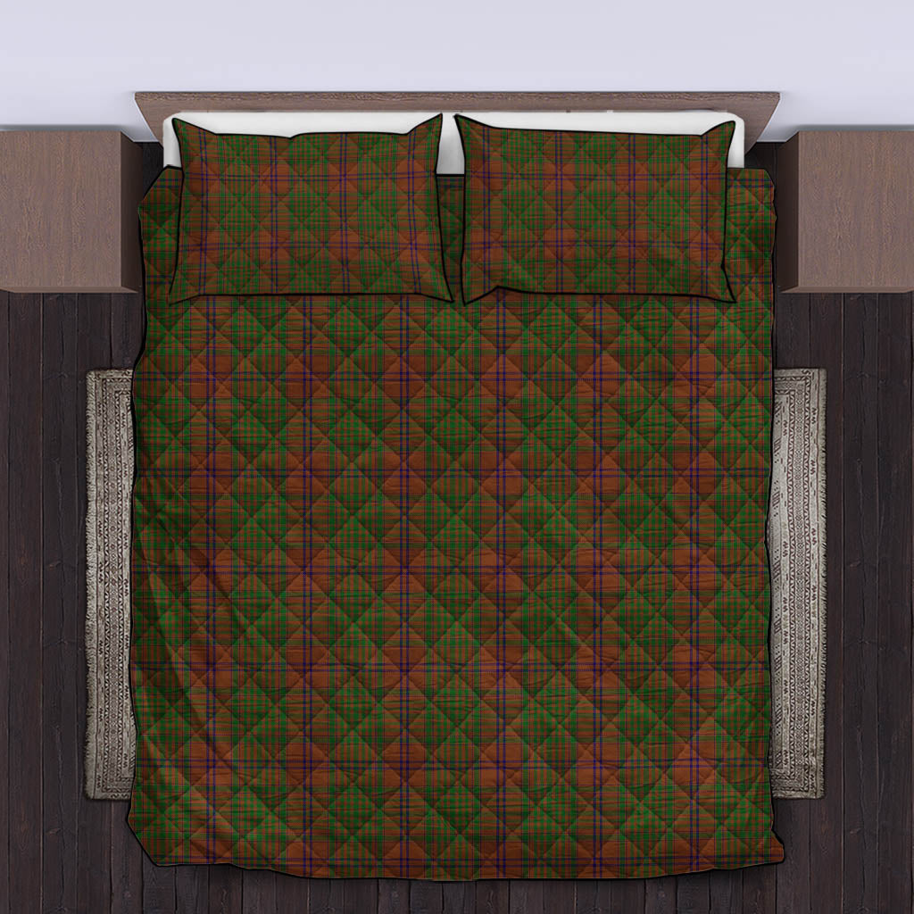 MacGillivray Hunting Tartan Quilt Bed Set King - Tartan Vibes Clothing