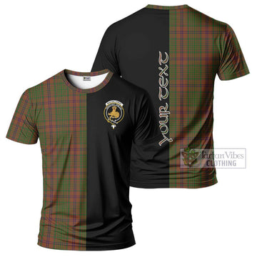 MacGillivray Hunting Tartan T-Shirt with Family Crest and Half Of Me Style