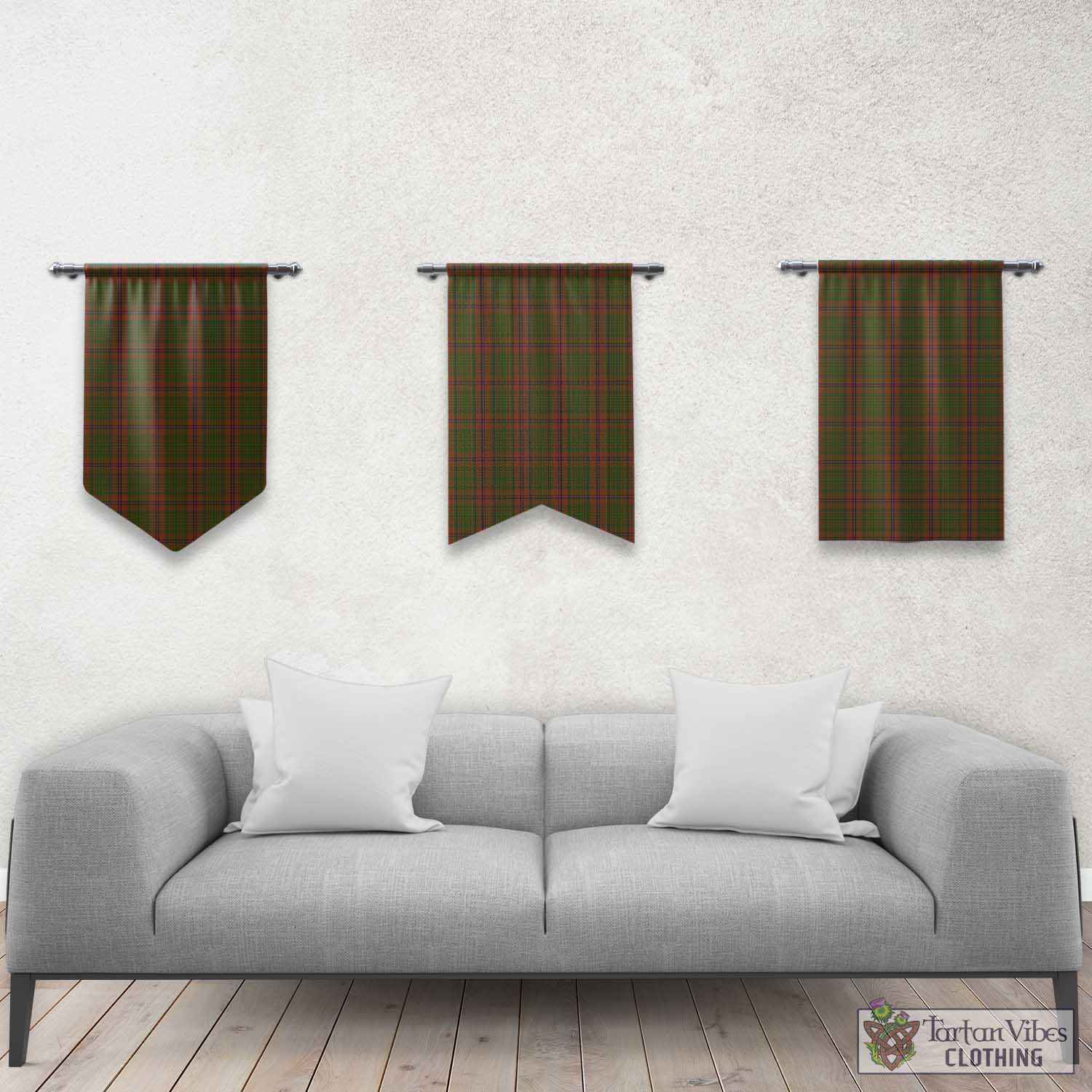 Tartan Vibes Clothing MacGillivray Hunting Tartan Gonfalon, Tartan Banner