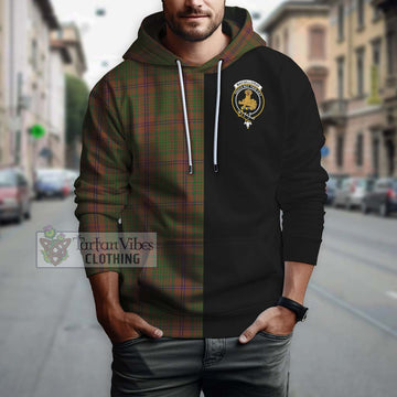 MacGillivray Hunting Tartan Hoodie with Family Crest and Half Of Me Style