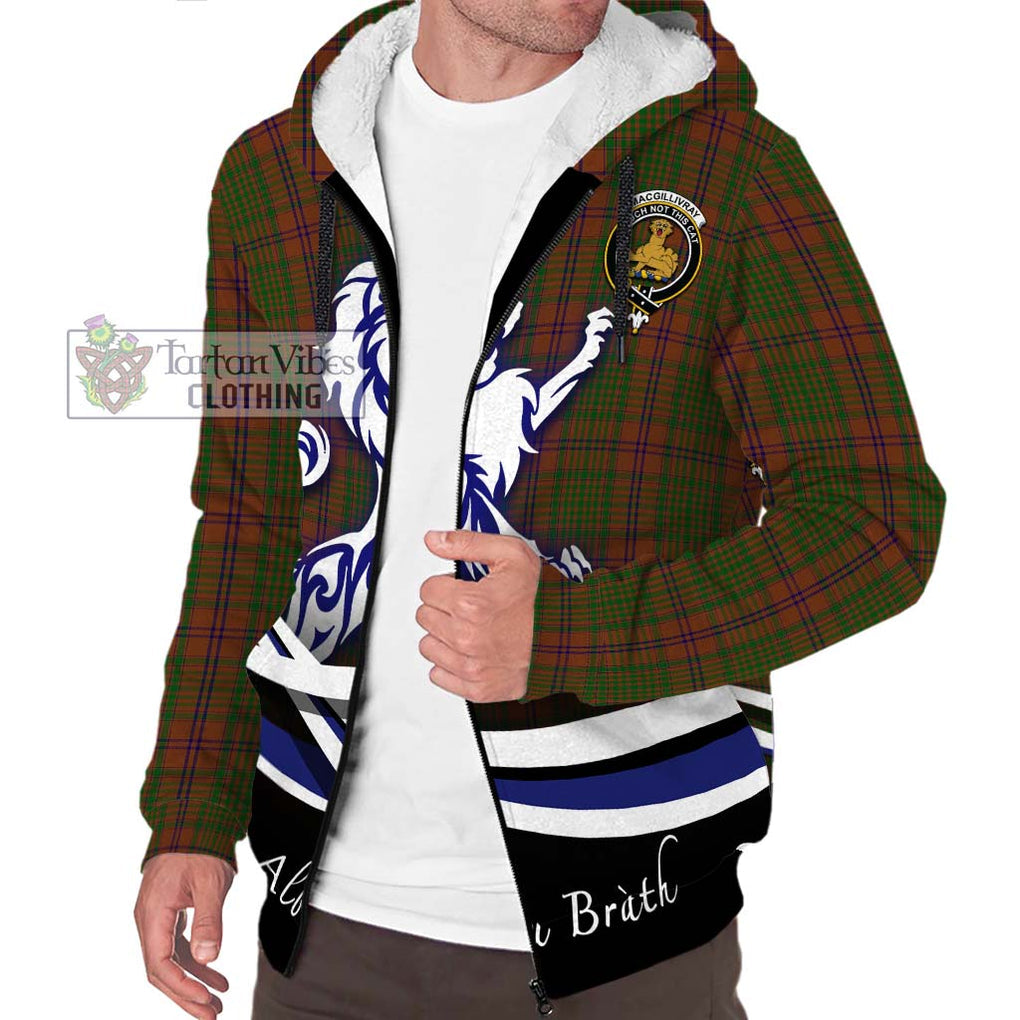 MacGillivray Hunting Tartan Sherpa Hoodie with Alba Gu Brath Regal Lion Emblem Unisex S - Tartanvibesclothing Shop