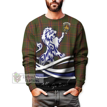 MacGillivray Hunting Tartan Sweatshirt with Alba Gu Brath Regal Lion Emblem