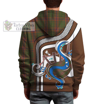 MacGillivray Hunting Tartan Hoodie with Epic Bagpipe Style