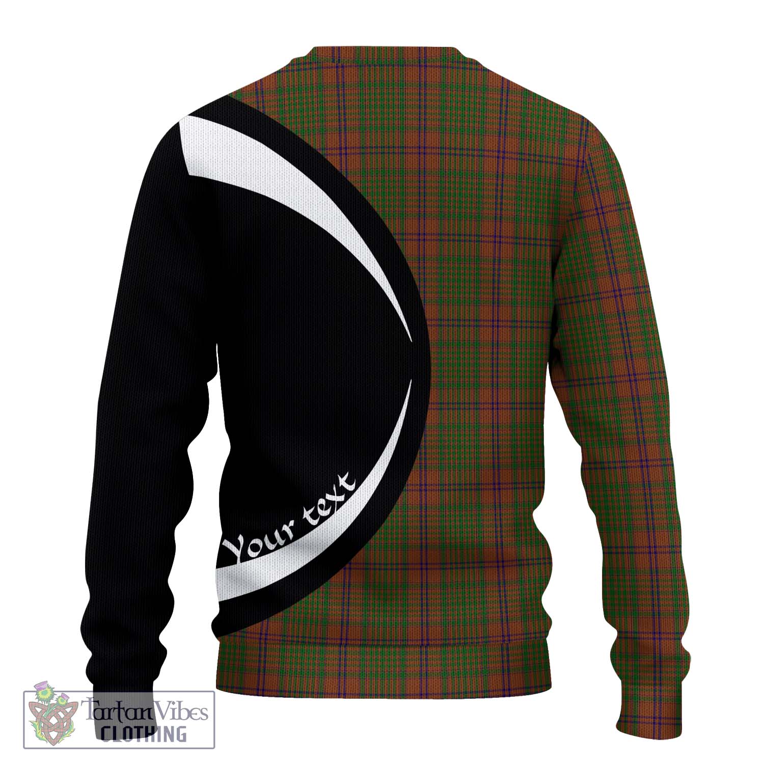 MacGillivray Hunting Tartan Knitted Sweater with Family Crest Circle Style - Tartan Vibes Clothing