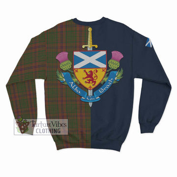 MacGillivray Hunting Tartan Sweatshirt Alba with Scottish Lion Royal Arm Half Style