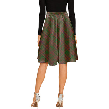 MacGillivray Hunting Tartan Melete Pleated Midi Skirt