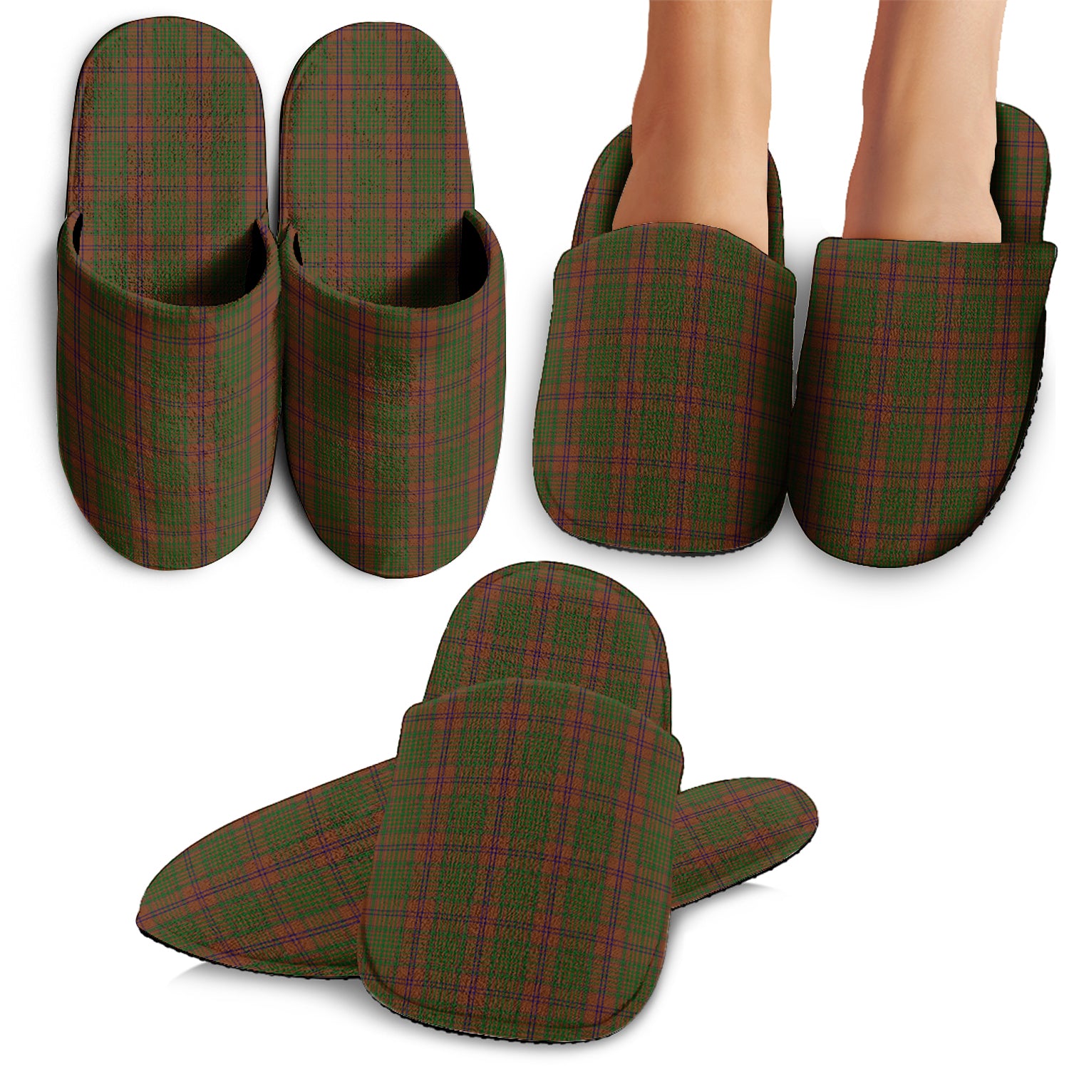 MacGillivray Hunting Tartan Home Slippers - Tartanvibesclothing