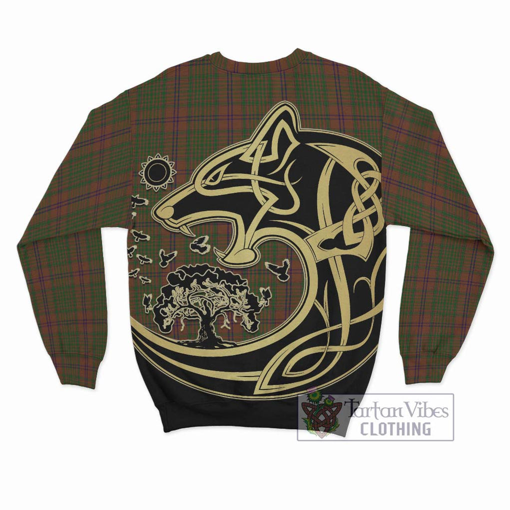 MacGillivray Hunting Tartan Sweatshirt with Family Crest Celtic Wolf Style - Tartan Vibes Clothing