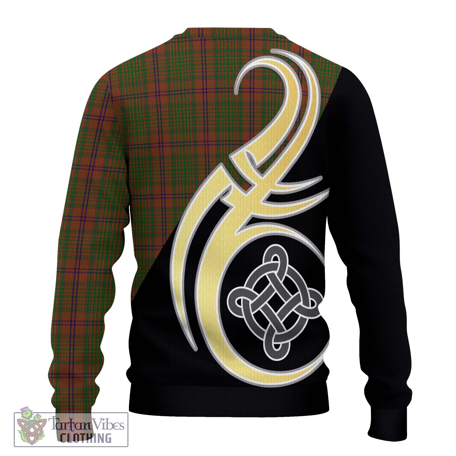 MacGillivray Hunting Tartan Knitted Sweater with Family Crest and Celtic Symbol Style - Tartan Vibes Clothing