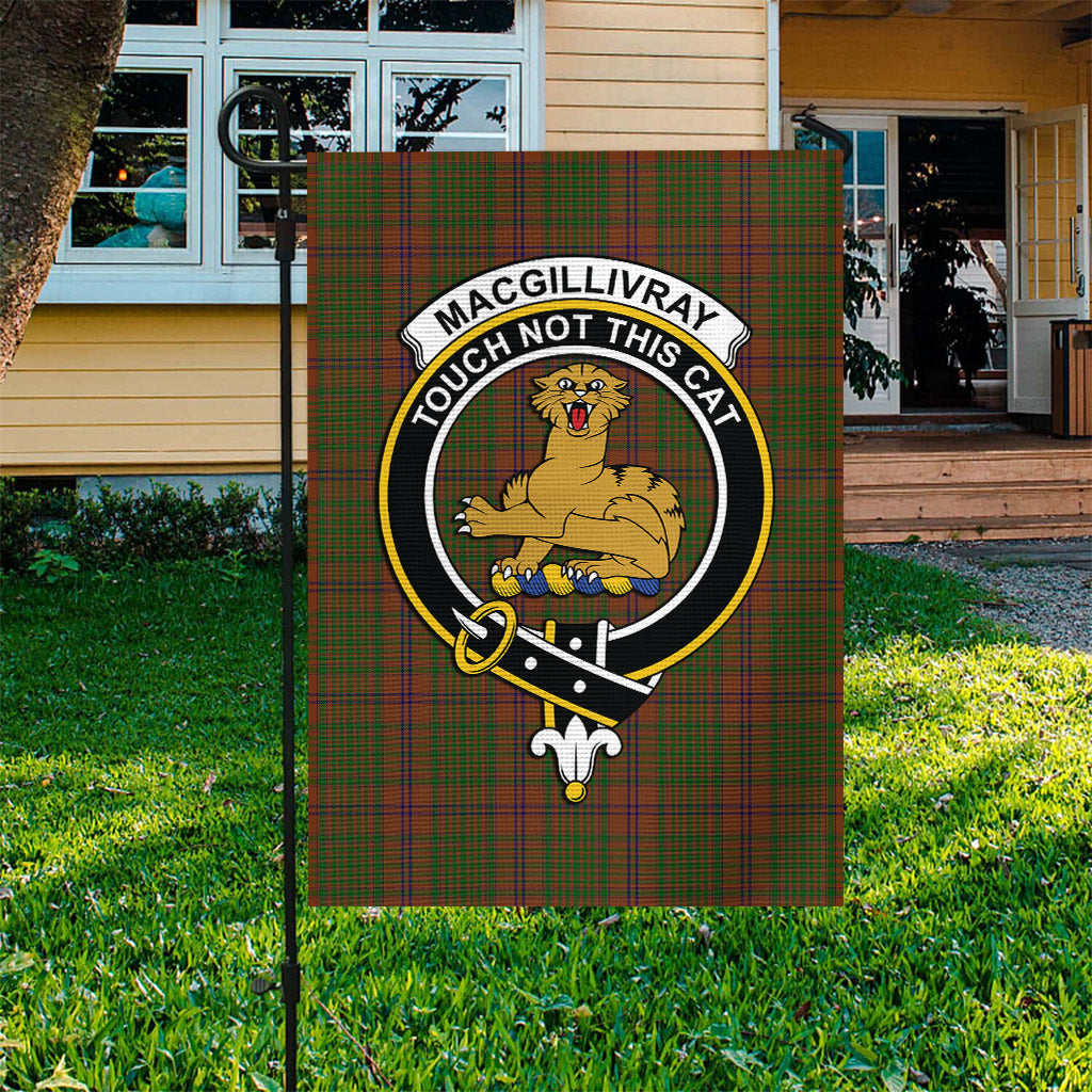 MacGillivray Hunting Tartan Flag with Family Crest - Tartan Vibes Clothing