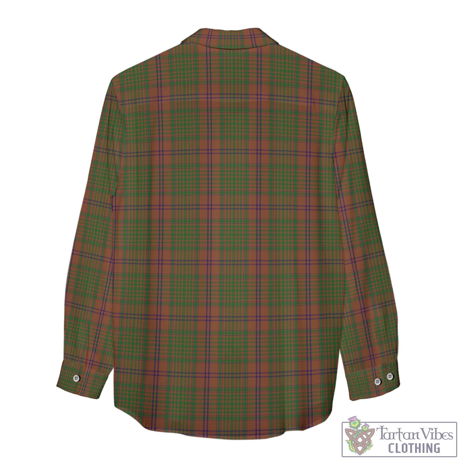 Tartan Vibes Clothing MacGillivray Hunting Tartan Womens Casual Shirt with Family Crest