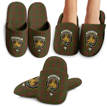 MacGillivray Hunting Tartan Home Slippers with Family Crest