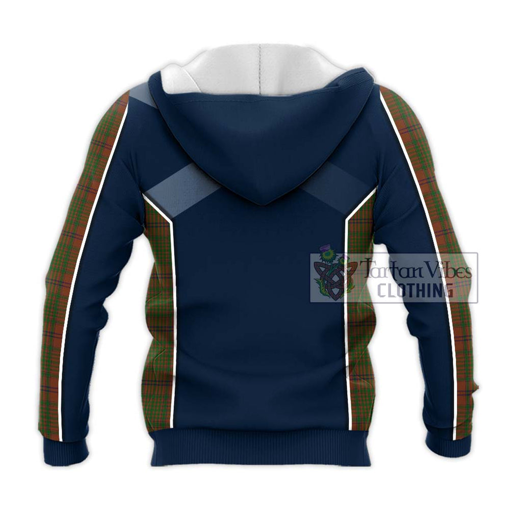 MacGillivray Hunting Tartan Knitted Hoodie with Family Crest and Lion Rampant Vibes Sport Style - Tartan Vibes Clothing