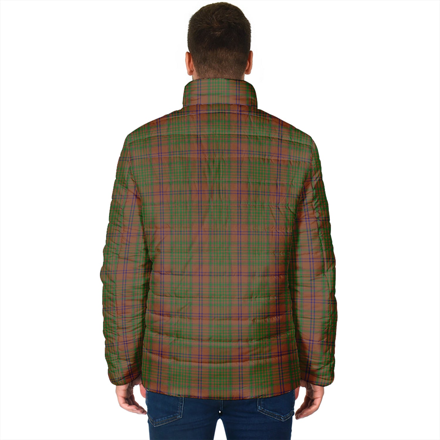 MacGillivray Hunting Tartan Padded Jacket with Family Crest - Tartan Vibes Clothing