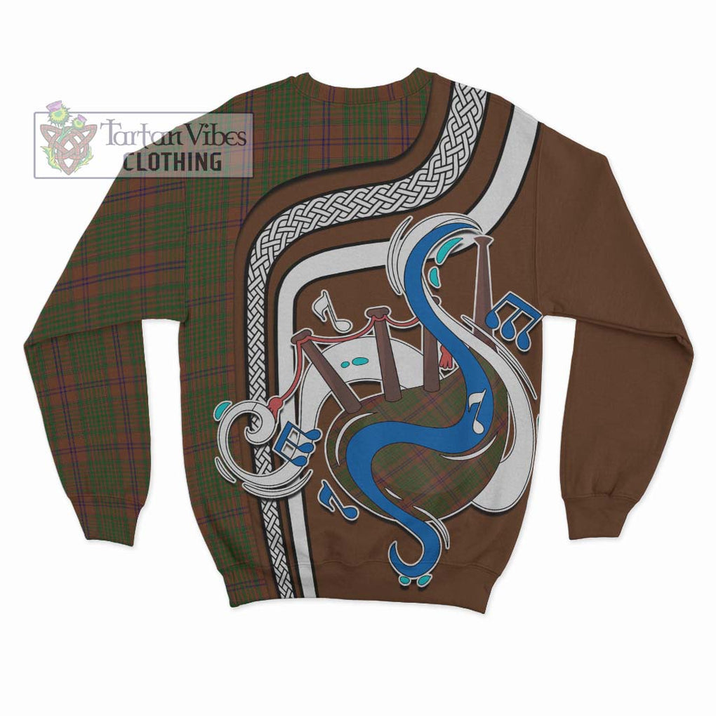 Tartan Vibes Clothing MacGillivray Hunting Tartan Sweatshirt with Epic Bagpipe Style